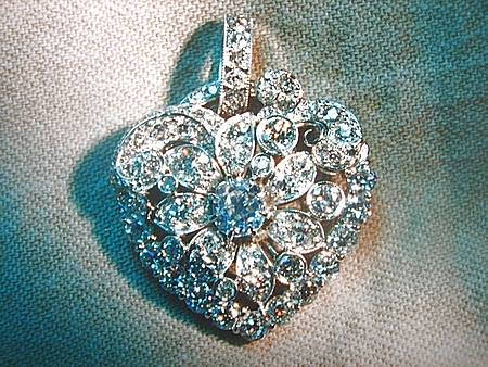 Platinum and Diamond Pendant